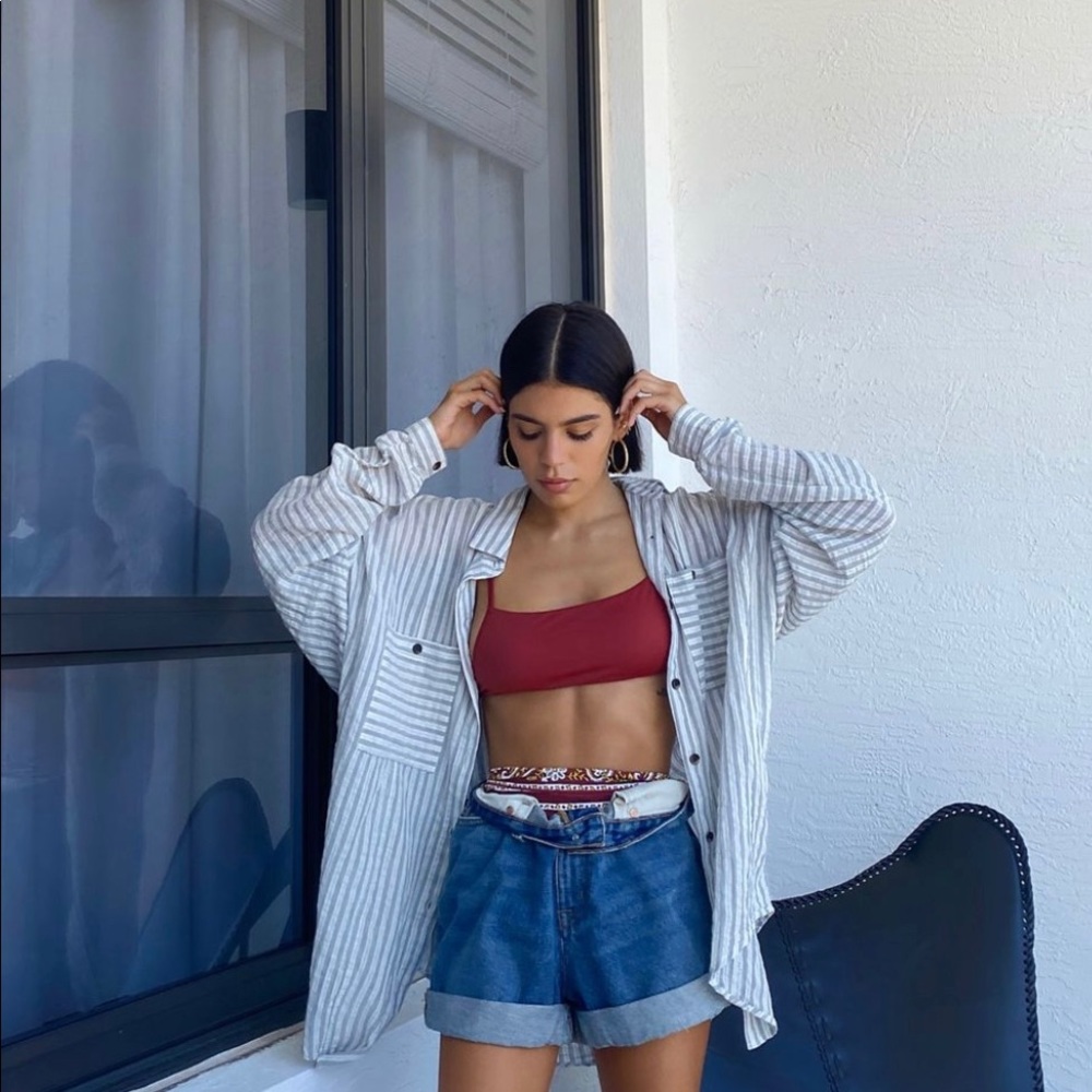 BDG High-Waisted Mom Short - Medium Wash